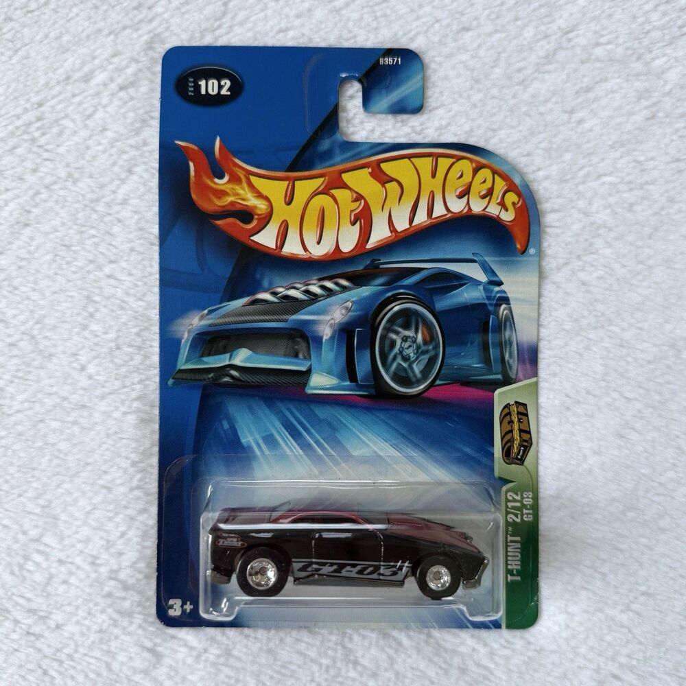 Hot Wheels 2004 TREASURE HUNT #2 of 12 GT-03 Real Riders T-Hunt Car